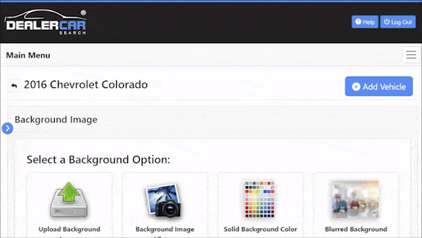 GIF Showing background image replacement product