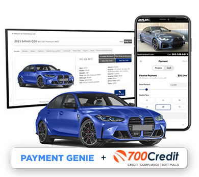 Digital Retailing Powered by Payment Genie & 700Credit